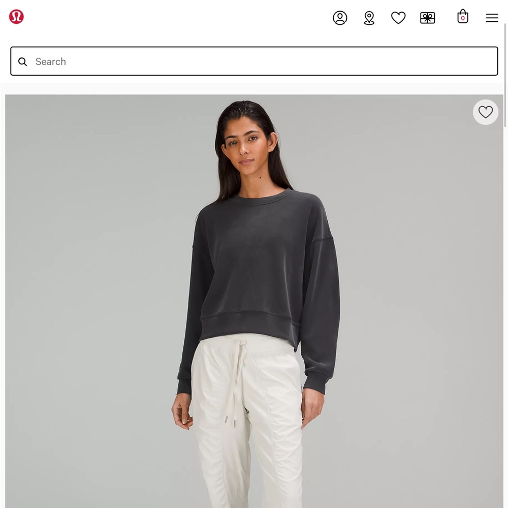 Softstreme Perfectly Oversized Cropped Crew LULULEMON brand new